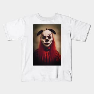 A Creepy, Scary Clown Kids T-Shirt